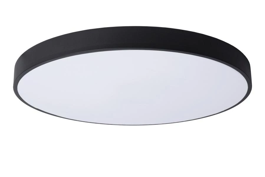 Lucide UNAR - Flush ceiling light - Ø 60 cm- LED 3 StepDim - 1x60W 2700K - Black - turned off